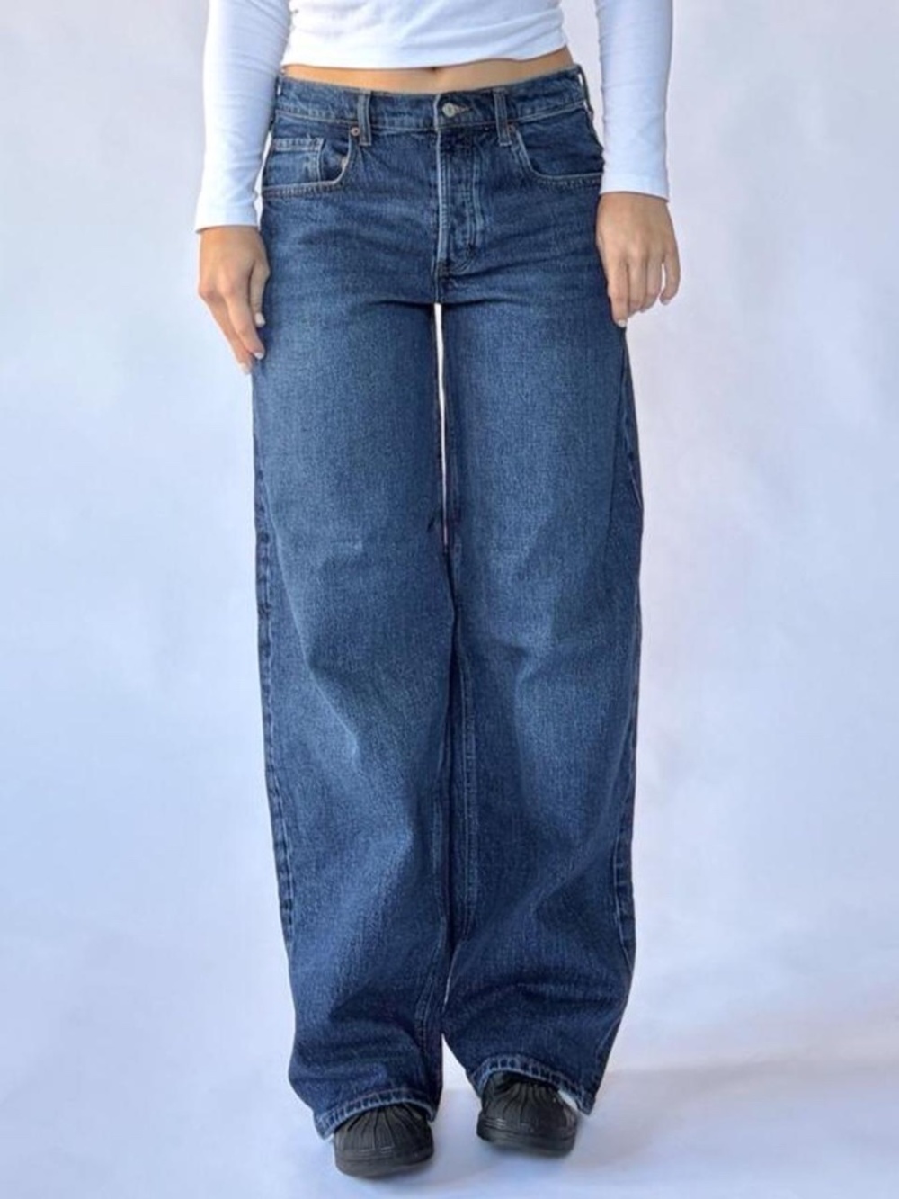 Old Navy Wide Leg Low Rise Jeans Size 4